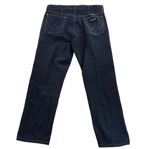 Wrangler Men's Jeans 38x30 13MSEDD Blue Dark Denim Straight Leg Relaxed Fit - Picture 2 of 15